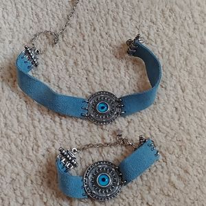 3rd Eye Choker and Bracelet Set